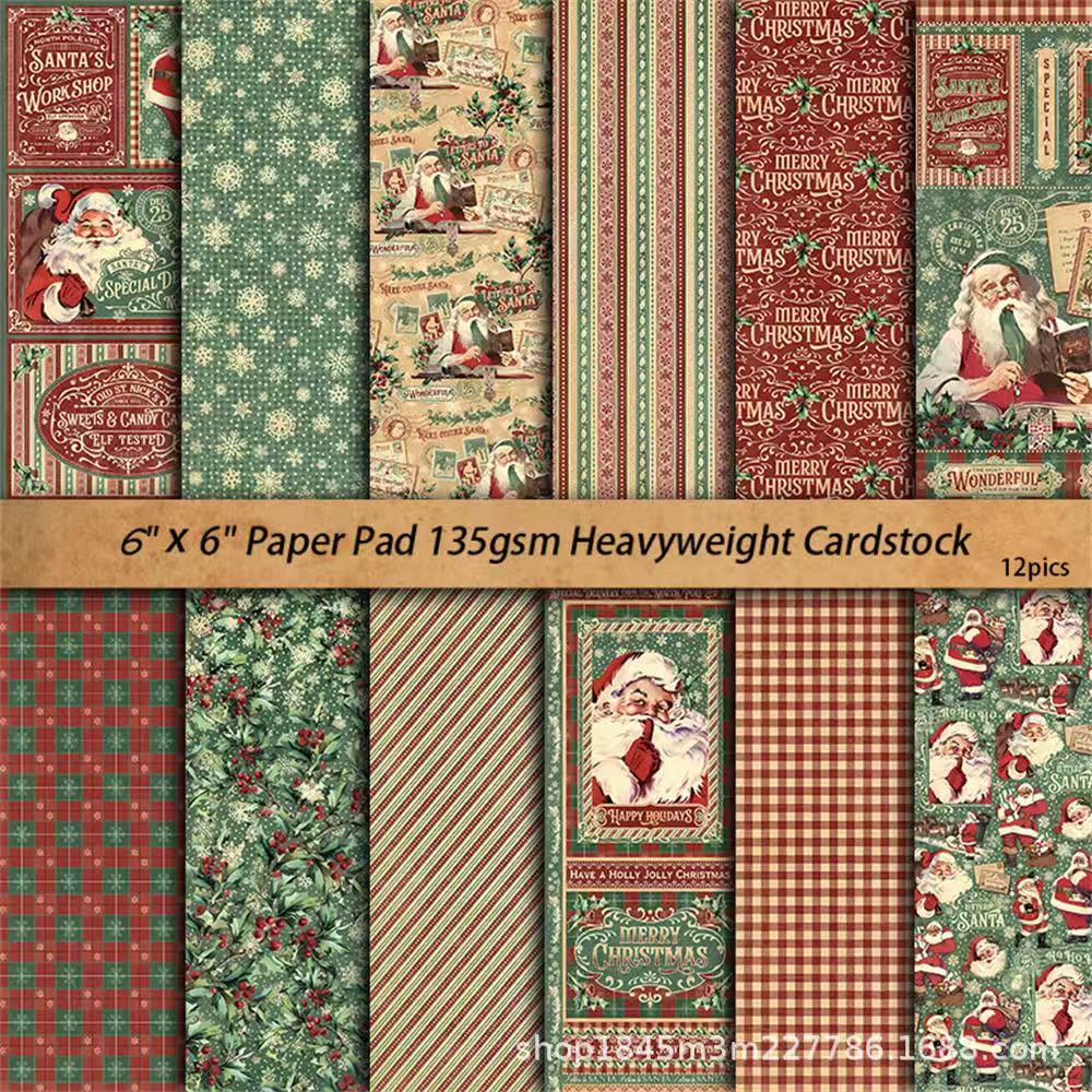 C-1 Vintage background paper, Santa's letter