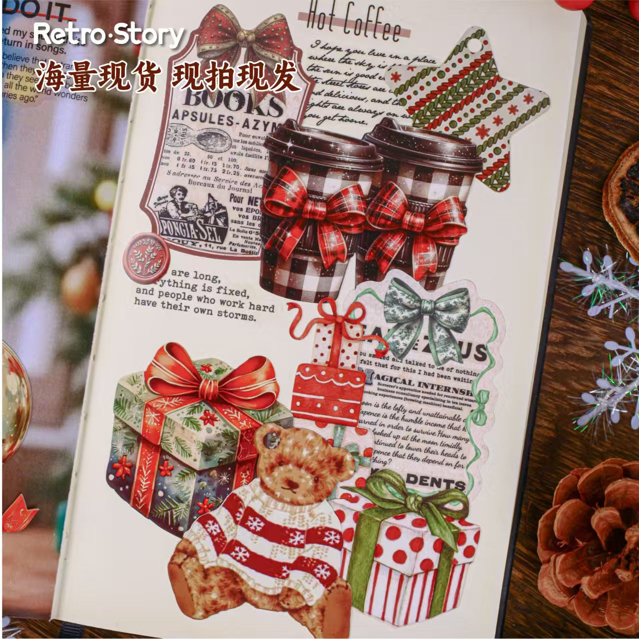 B-8 Winter Tales Series Christmas Decorative Stickers