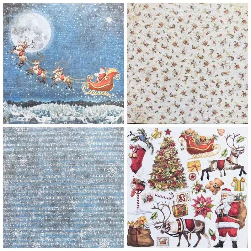C-13  Christmas series material background paper