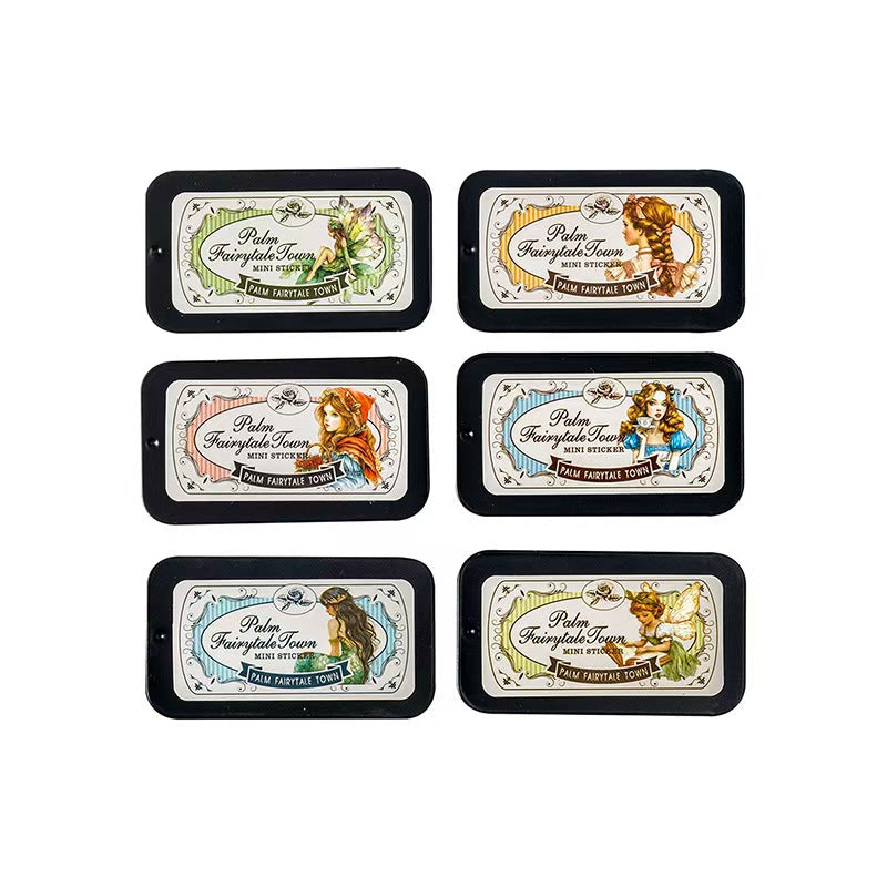 B-1 Miniature landscape sticker set, a fairy-tale town in the palm of your hand