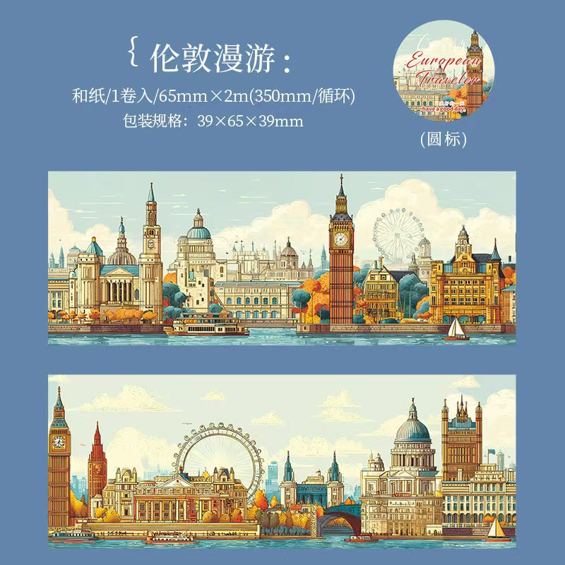 A-5 PET Tape European Traveler Series