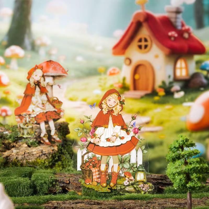 A-1 Fairy tale-themed collage PET sticker pack