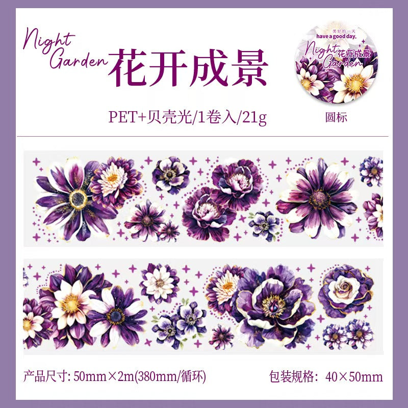 A-43  PET Tape - Phantom Night Garden Series