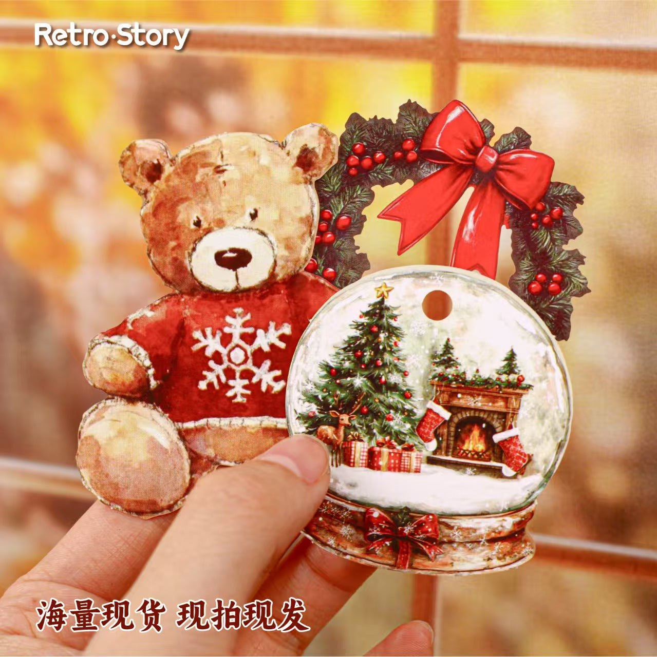 B-8 Winter Tales Series Christmas Decorative Stickers