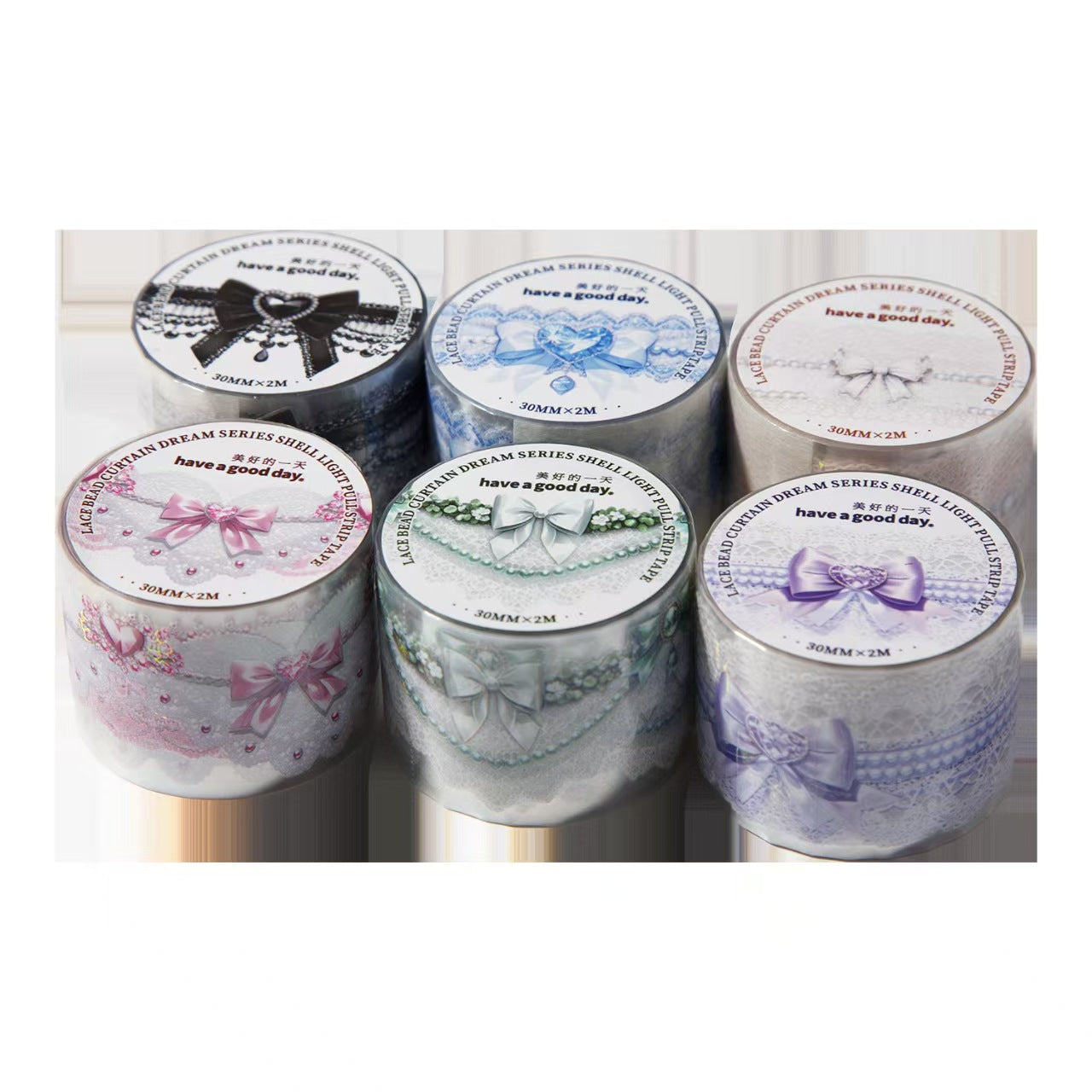 A-46  Tape Lace Beaded Curtain Dream Series