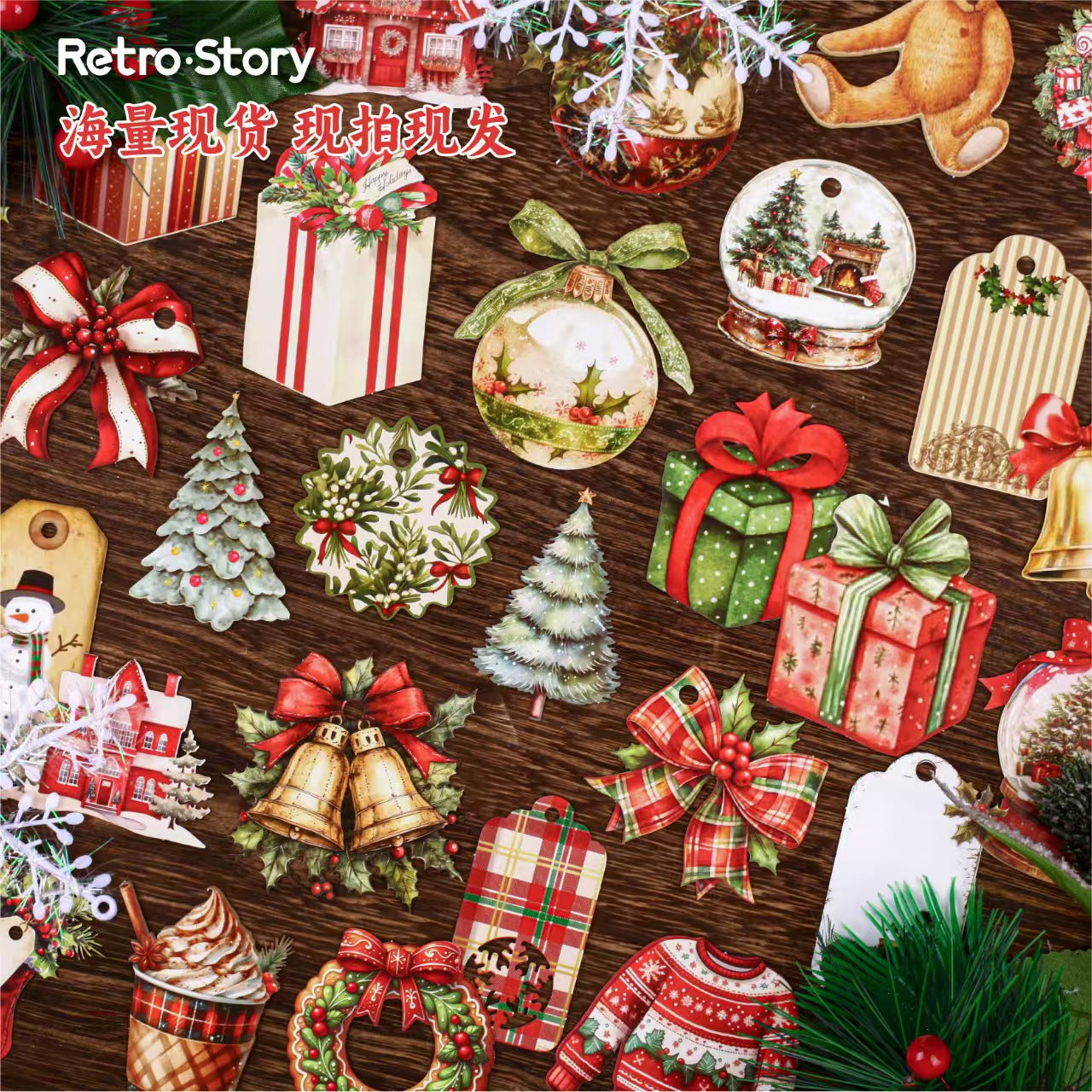 B-8 Winter Tales Series Christmas Decorative Stickers