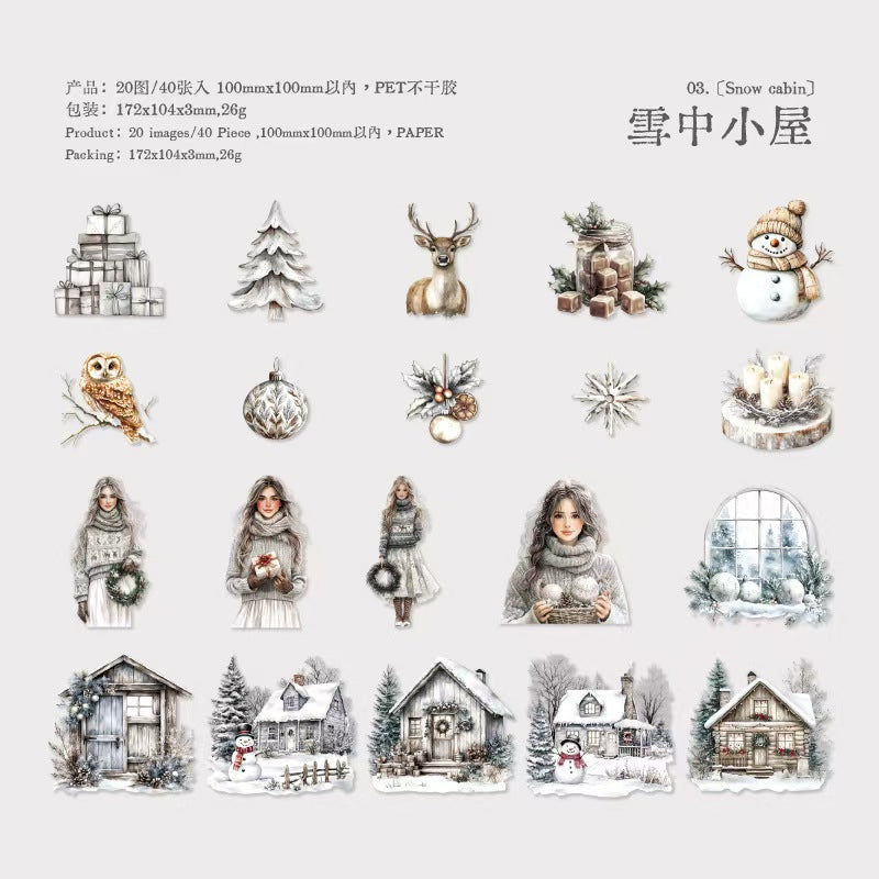B-37  PET Sticker Pack Merry Christmas Series