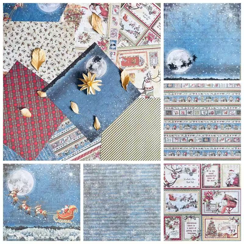C-13  Christmas series material background paper