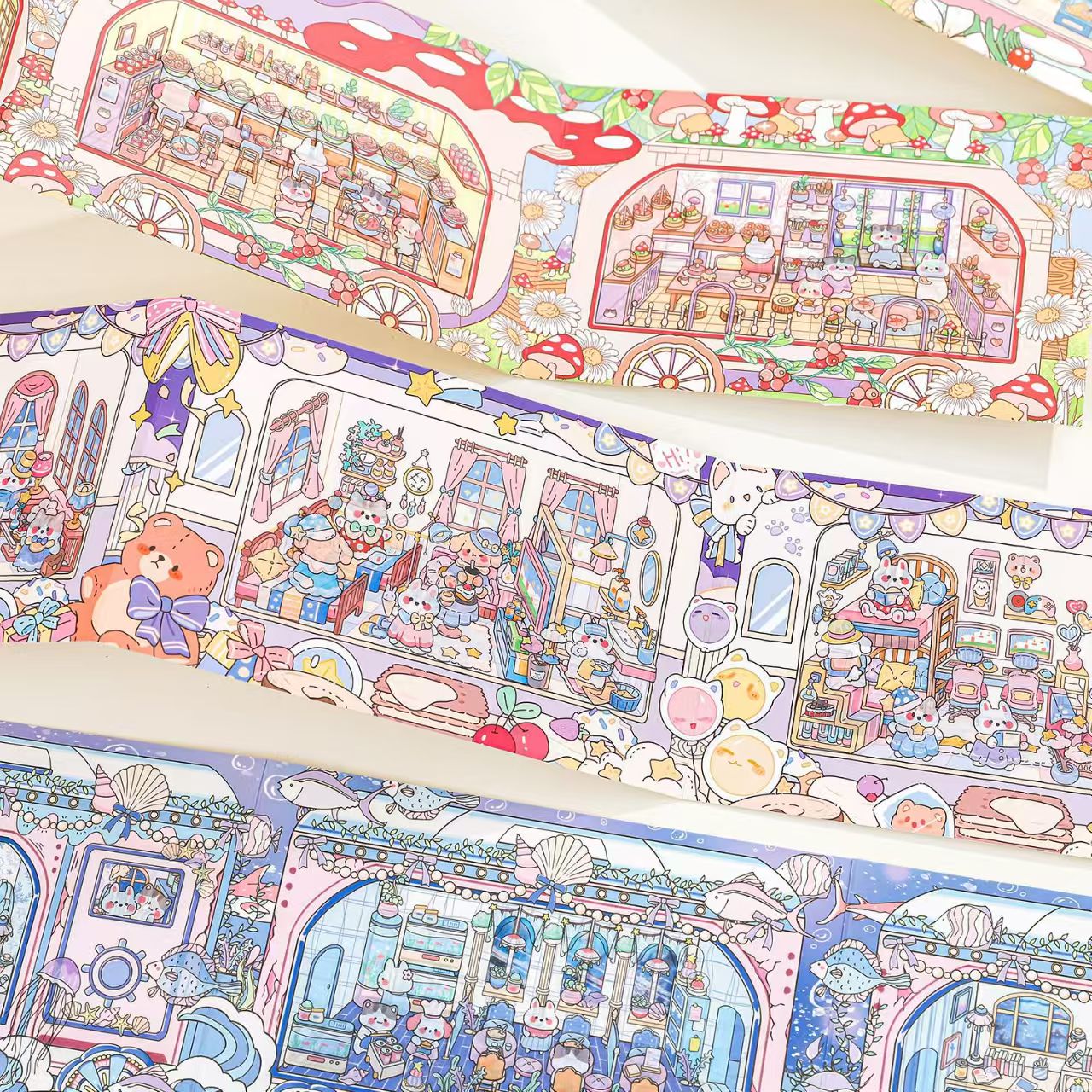 B-35  Sticker Zoo Kindergarten Time Train Series