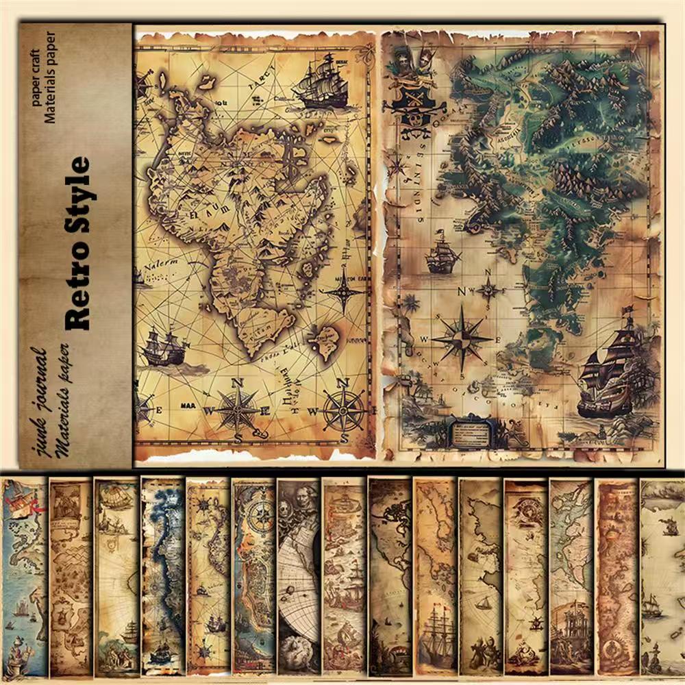 C-15  European retro background paper