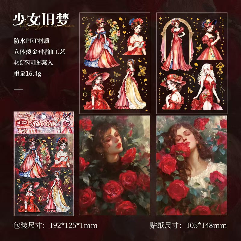 B-3 PET Sticker Nostalgic Memories Series