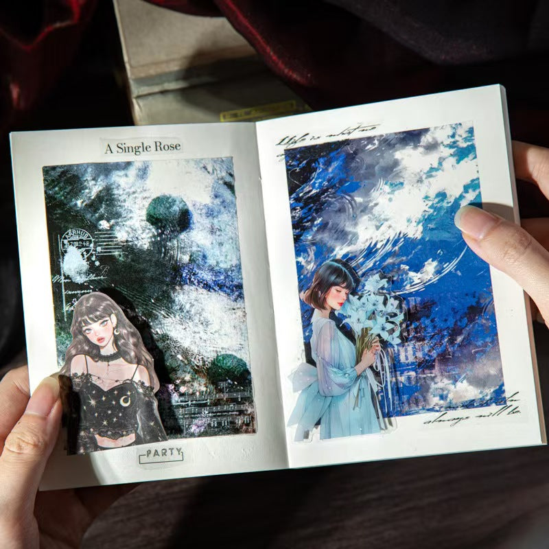 A-3 Dark style large-size background tape