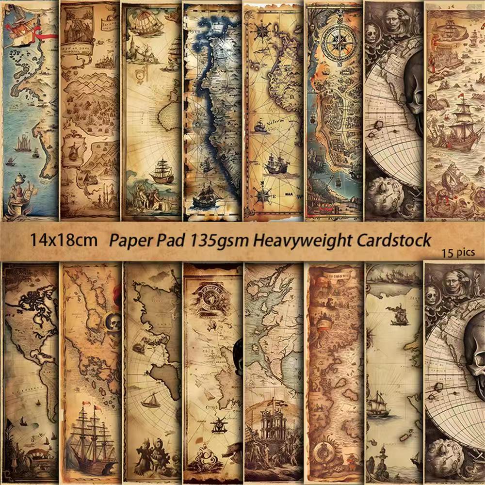 C-15  European retro background paper