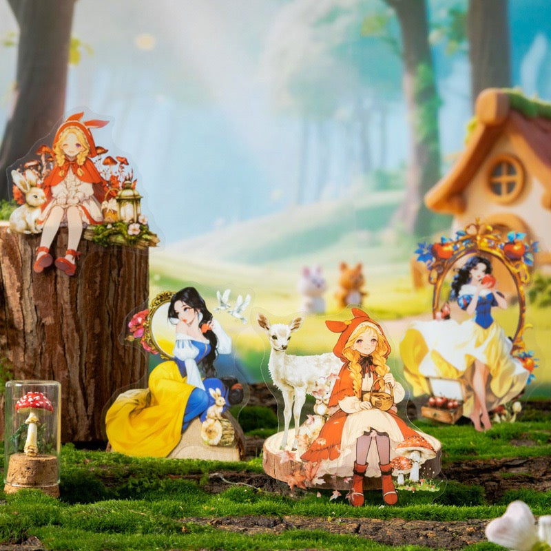 A-1 Fairy tale-themed collage PET sticker pack