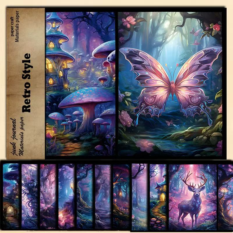 C-3 Vintage dreamy decorative background paper