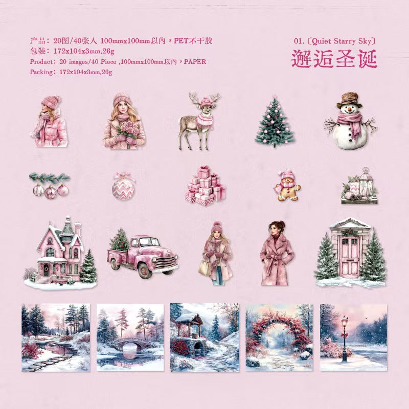 B-37  PET Sticker Pack Merry Christmas Series