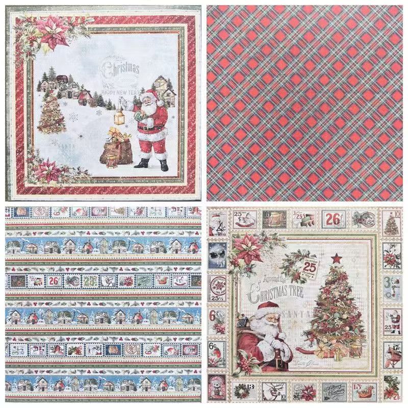 C-13  Christmas series material background paper