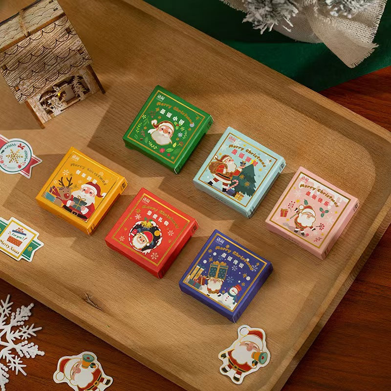 B-15  Christmas gold foil stickers