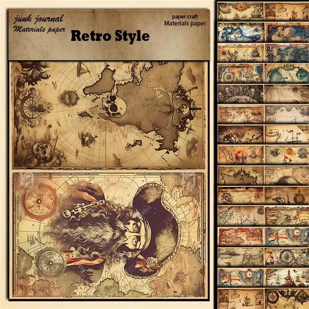 C-15  European retro background paper