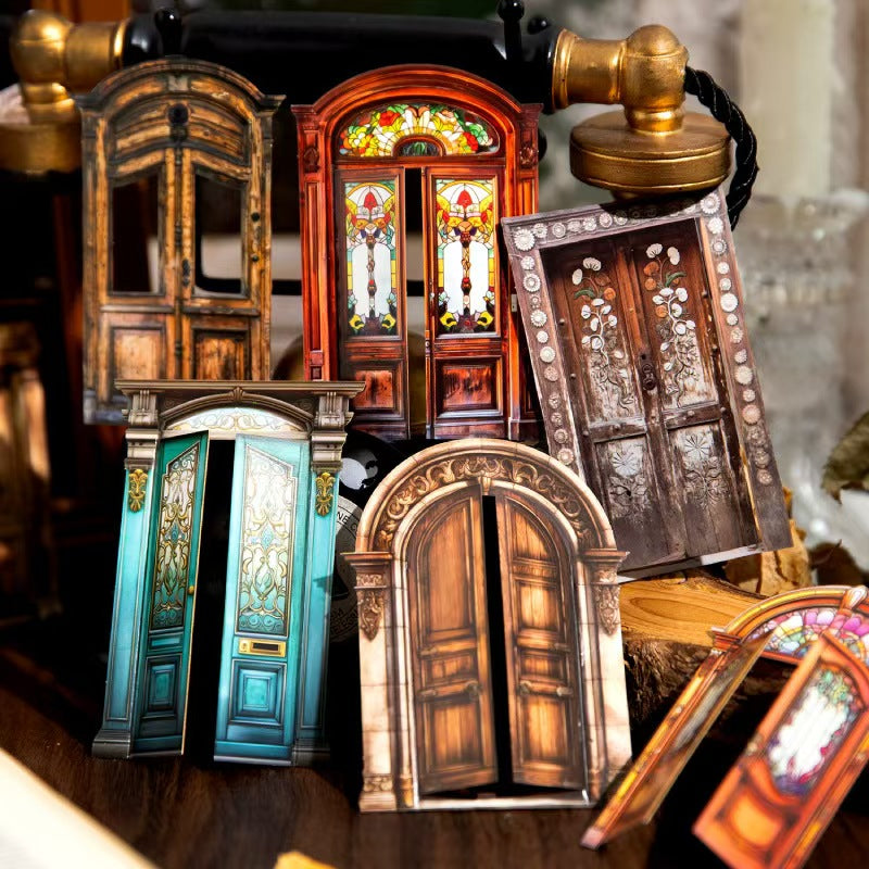 B-2 Retro Courtyard Series Hard Stickers