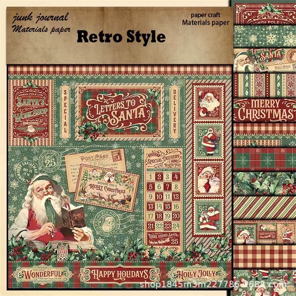 C-1 Vintage background paper, Santa's letter