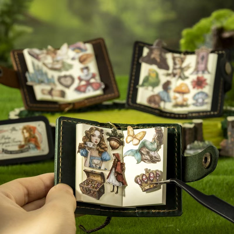 B-1 Miniature landscape sticker set, a fairy-tale town in the palm of your hand