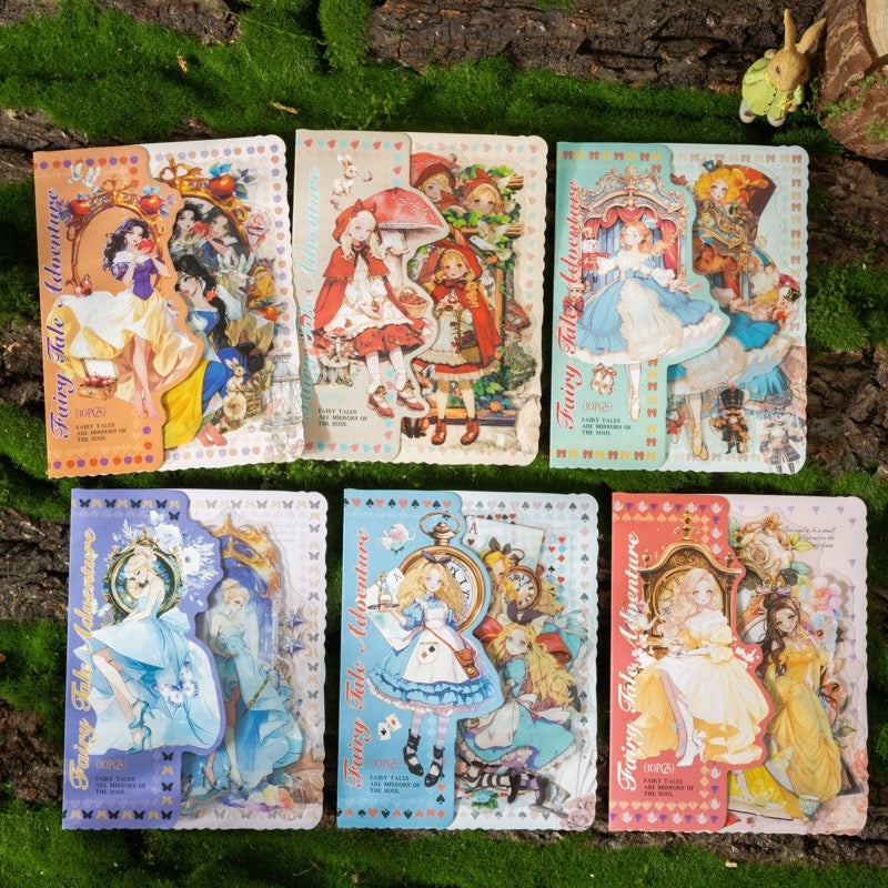 A-1 Fairy tale-themed collage PET sticker pack