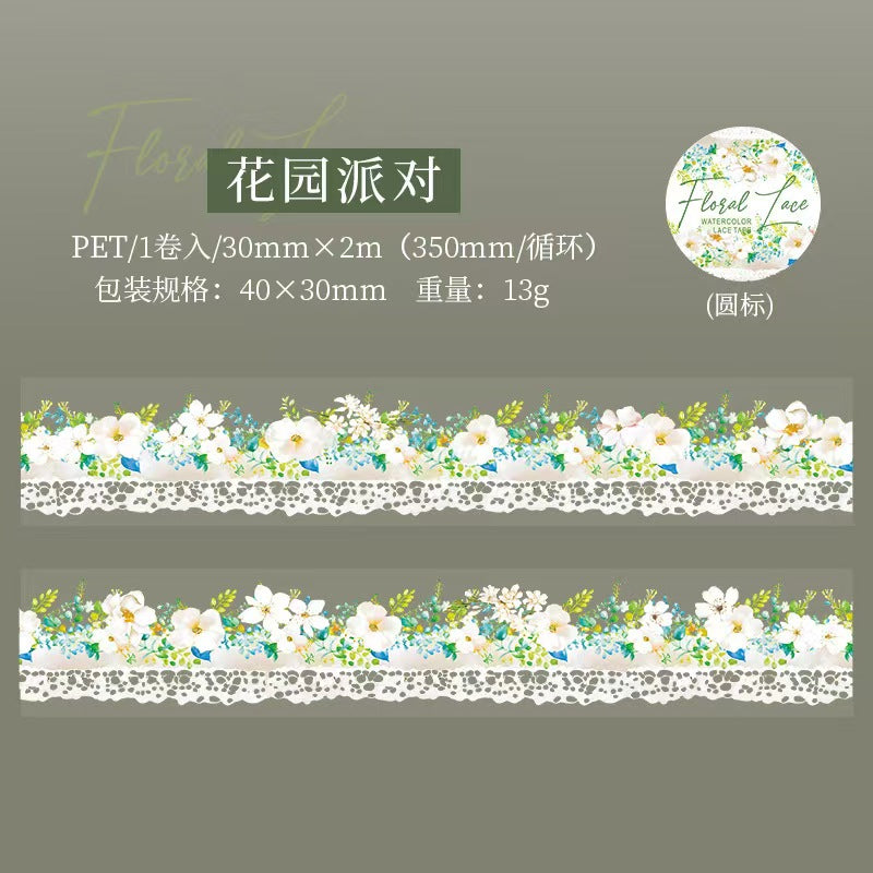 A-42   PET tape Floral Lace Series