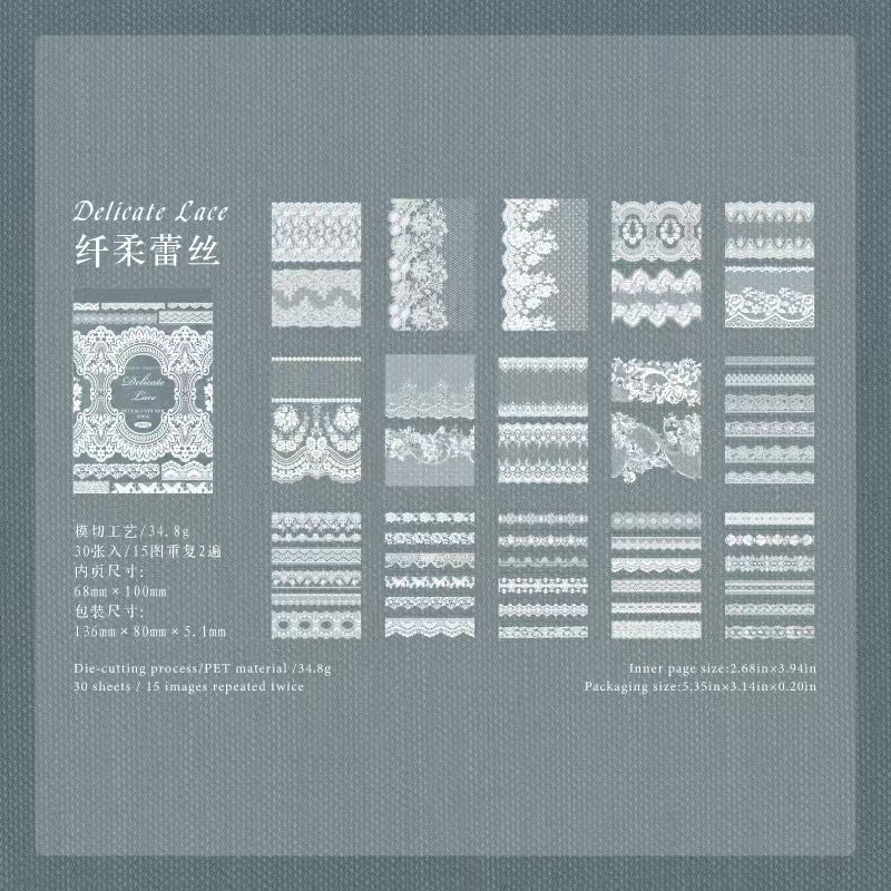 B-24  PET tape afternoon lace series