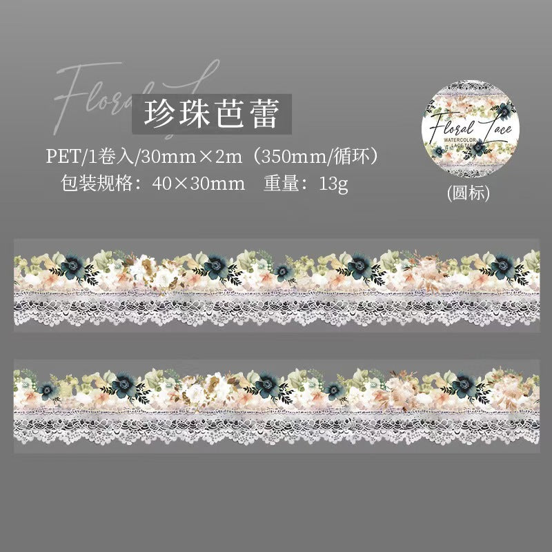 A-42   PET tape Floral Lace Series