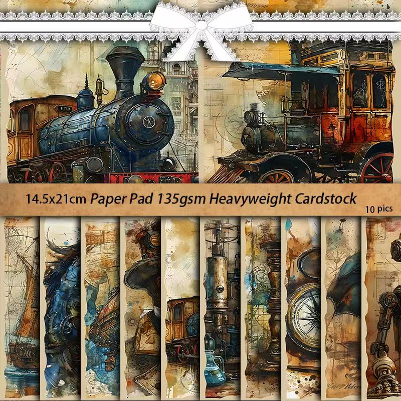 C -10  Vintage mechanical background paper