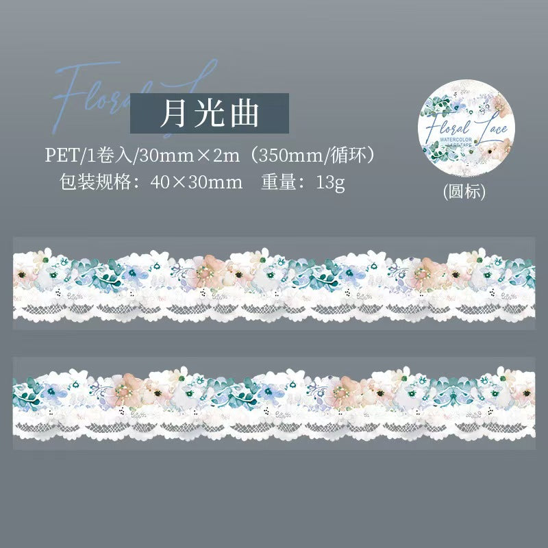 A-42   PET tape Floral Lace Series