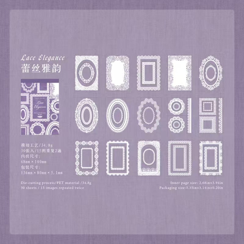 B-24  PET tape afternoon lace series