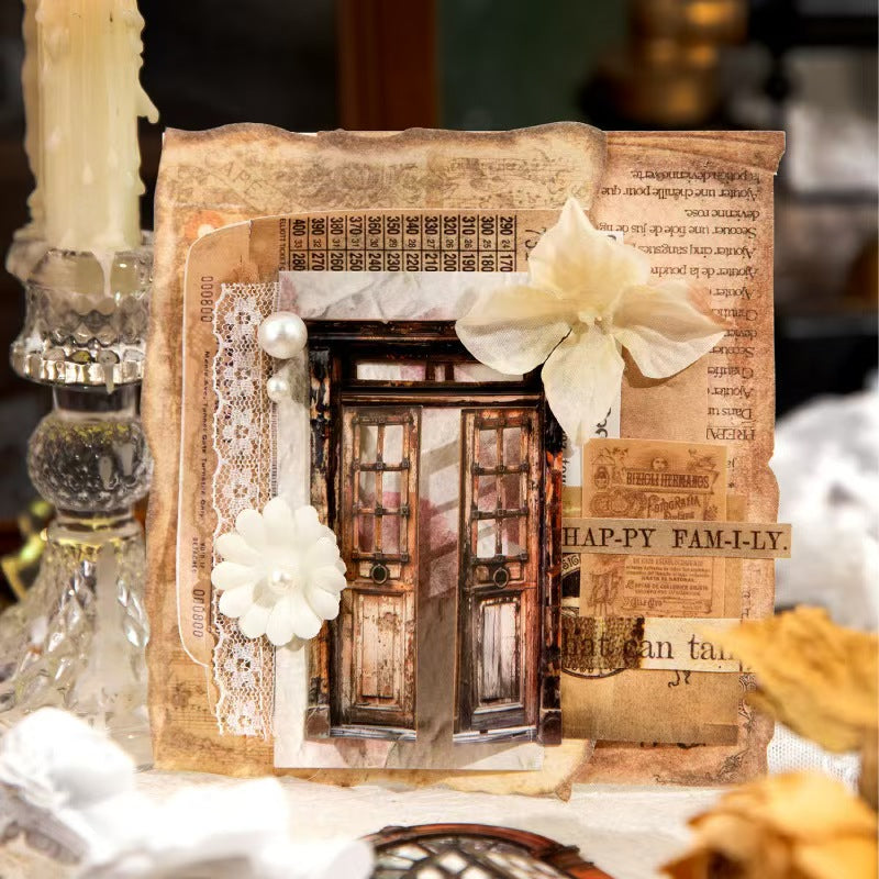 B-2 Retro Courtyard Series Hard Stickers