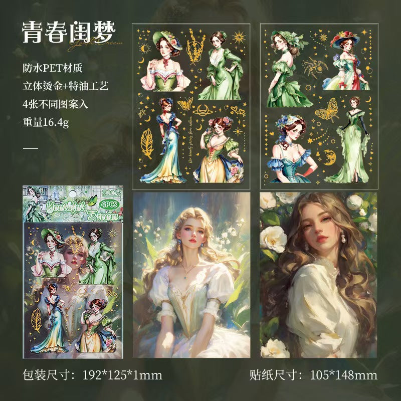 B-3 PET Sticker Nostalgic Memories Series