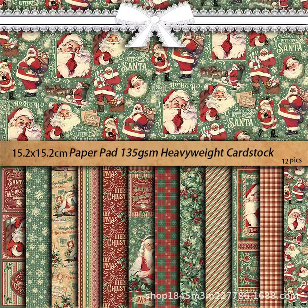 C-1 Vintage background paper, Santa's letter