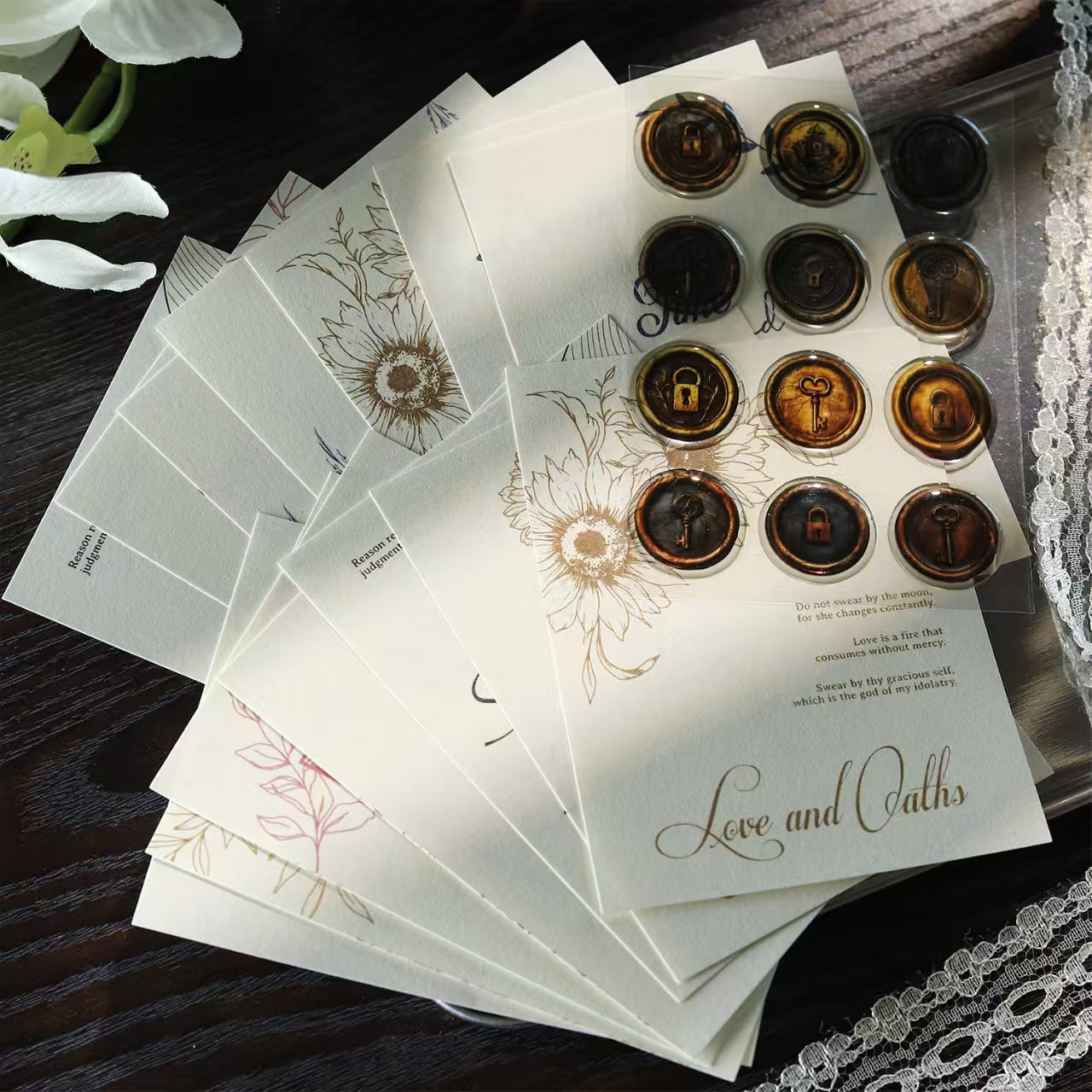B-25  Anonymous Letter Series Wax Seal Resin, Material Stickers + Resin