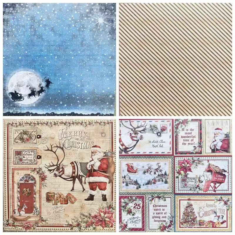 C-13  Christmas series material background paper