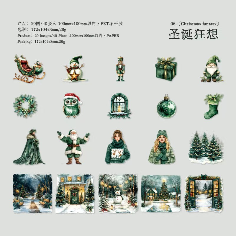 B-37  PET Sticker Pack Merry Christmas Series