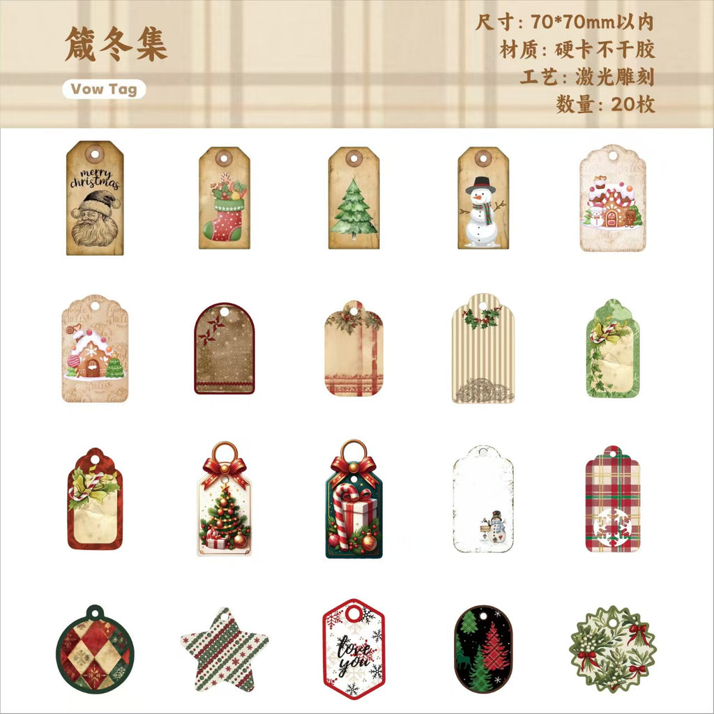 B-8 Winter Tales Series Christmas Decorative Stickers